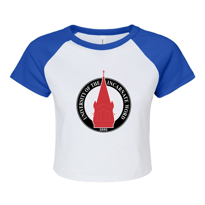 University Of Incarnate Word Seal Raglan Crop Top by Rejesim | Artistshot