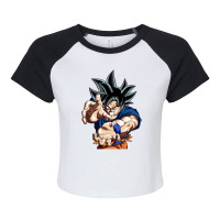 Goku Utra Instinct Raglan Crop Top | Artistshot