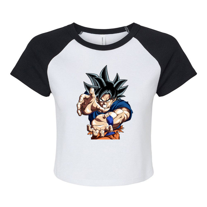 Goku Utra Instinct Raglan Crop Top by Santika | Artistshot