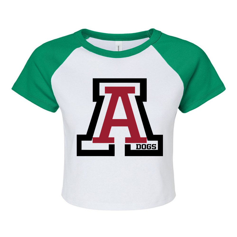 Andalusia High School Raglan Crop Top | Artistshot