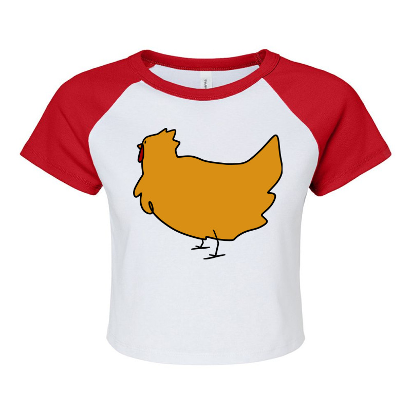 Ginger Chicken Raglan Crop Top by ilham12 | Artistshot