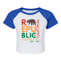 Culver City T Shirt   Republic Of California Raglan Crop Top | Artistshot