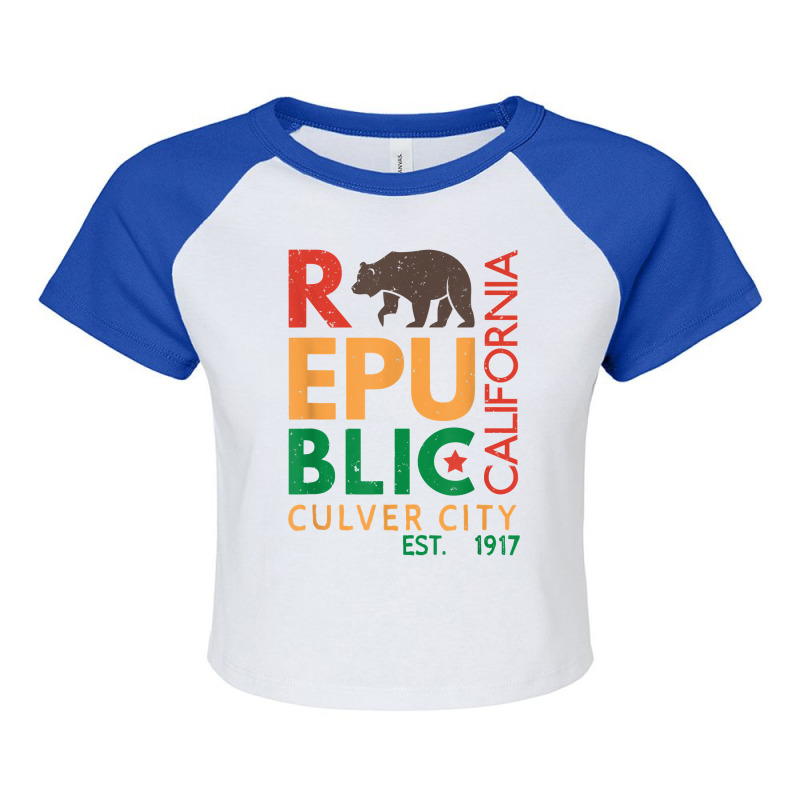 Culver City T Shirt   Republic Of California Raglan Crop Top by adam.troare | Artistshot