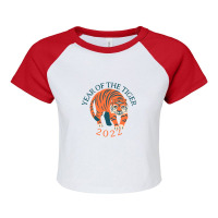 Year Of The Tiger Raglan Crop Top | Artistshot