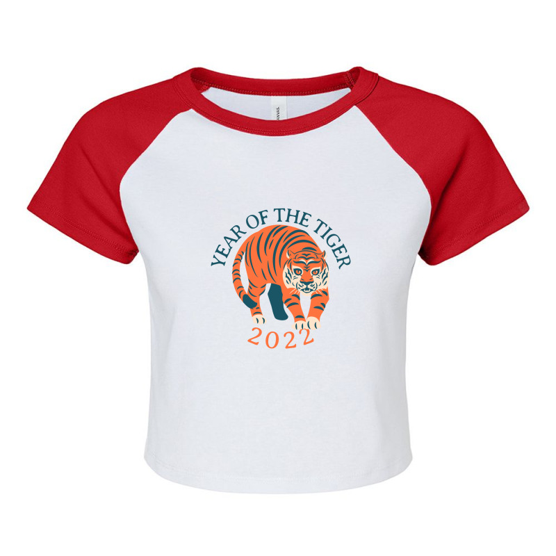 Year Of The Tiger Raglan Crop Top | Artistshot