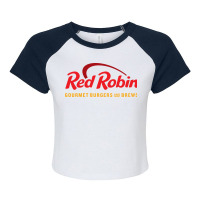 Red Robin Raglan Crop Top | Artistshot