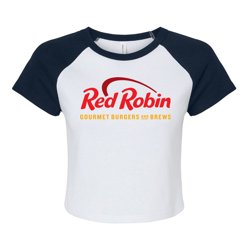 Red Robin Raglan Crop Top by cobra | Artistshot