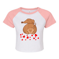 Dachshund Weenie Dog Lover Valentines Day Gift For Women T Shirt Raglan Crop Top | Artistshot