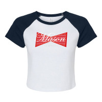 Funny Brick Mason T Shirt Bricklayer Masonry Gift Tee Raglan Crop Top | Artistshot