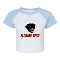 Florida Tech Panthers Raglan Crop Top | Artistshot