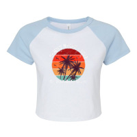 Family Vacation 2022 Vintage Florida St Petersburg Beach Premium Raglan Crop Top | Artistshot