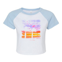 Palm Trees T  Shirt A Beautiful Painting That Shows The Atmosphere Of Raglan Crop Top | Artistshot