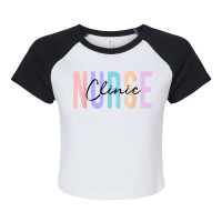 Clinic Nurse Future Nurse Registered Nurse Rn Raglan Crop Top | Artistshot