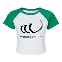 Widnes Vikings Raglan Crop Top | Artistshot