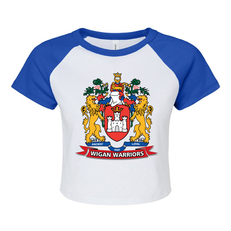 Wigan Warriors Raglan Crop Top by SomArt | Artistshot