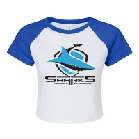 Cronulla Sharks Raglan Crop Top | Artistshot