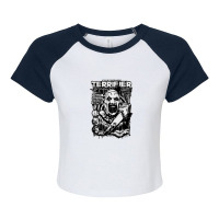 Scream Horror Movie Art 93729693 Raglan Crop Top | Artistshot