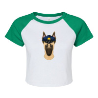 Canine Handler I Police Dog I Police Malinois Premium Raglan Crop Top | Artistshot