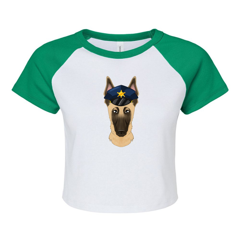 Canine Handler I Police Dog I Police Malinois Premium Raglan Crop Top by Yuh2105 | Artistshot