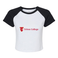 Triton College Raglan Crop Top | Artistshot