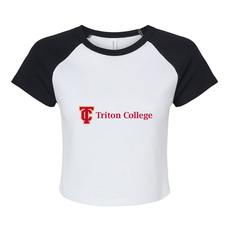 Triton College Raglan Crop Top by Bryanrafalsky | Artistshot