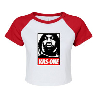 Krs One Merch Raglan Crop Top | Artistshot