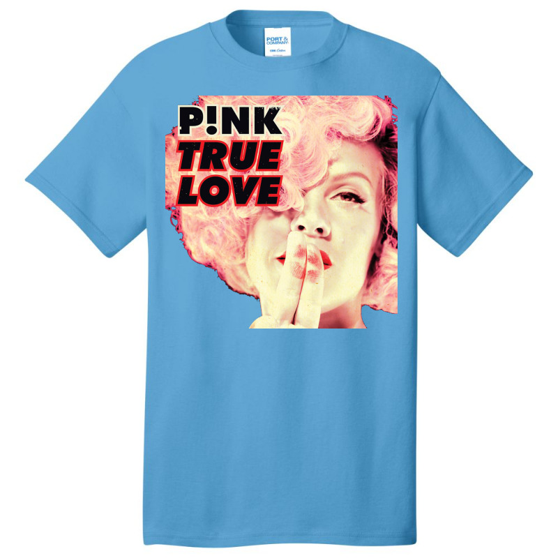 Pink P!nk Basic T-shirt by nonabenik | Artistshot