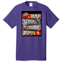 Eat Sleep Anime Repeat Cute Anime Obsessed   Eat Sleep Anime Repeat Basic T-shirt | Artistshot