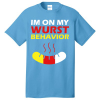 Oktoberfest I'm On My Wurst Behavior Basic T-shirt | Artistshot