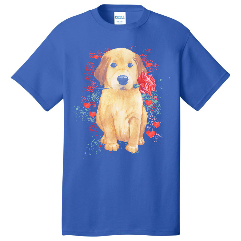 Family Gift For You T  Shirt Puppy Valentine's Day T  Shirt Cute Pitbu Basic T-shirt by miracle24707 | Artistshot