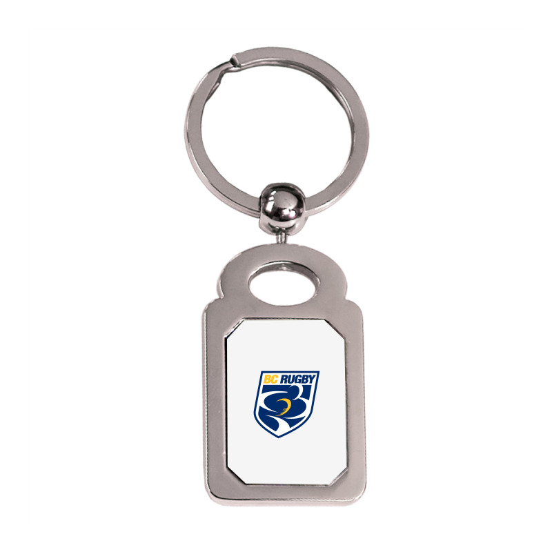 Bc Rugby Silver Rectangle Keychain | Artistshot