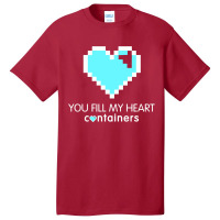 Video Game Geek Pixel Heart Basic T-shirt | Artistshot