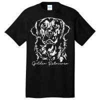 Golden Retriever Mom T  Shirt Funny Proud Golden Retriever Dog Portrai Basic T-shirt | Artistshot