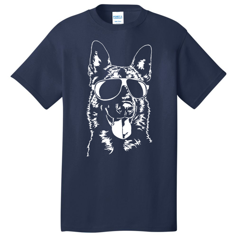 Belgian Malinois Mom T  Shirt Belgian Malinois Sunglasses Cool Dog T Basic T-shirt by amyaspencer364 | Artistshot