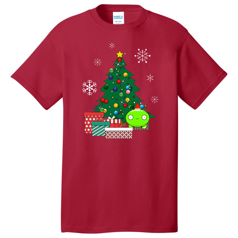 Mooncake Around The Christmas Tree Final Space Basic T-shirt by dominobabuk | Artistshot