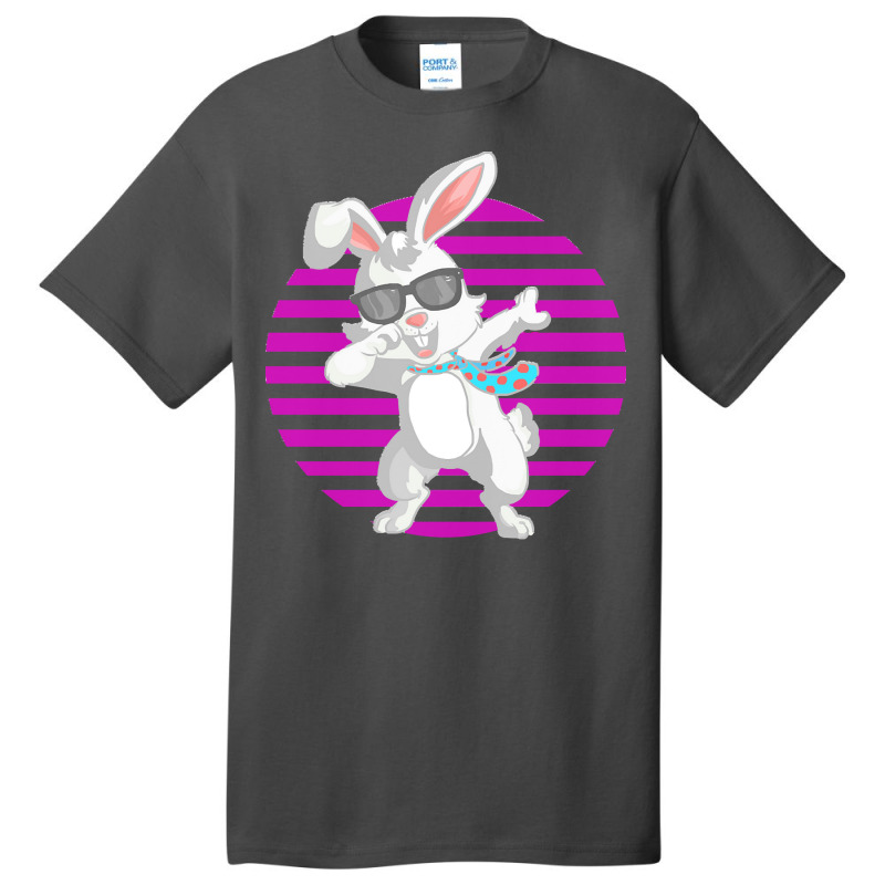 Dabbing Bunny Funny Rabbit T  Shirt Funny Dabbit Dabbing Rabbit Sungla Basic T-shirt | Artistshot