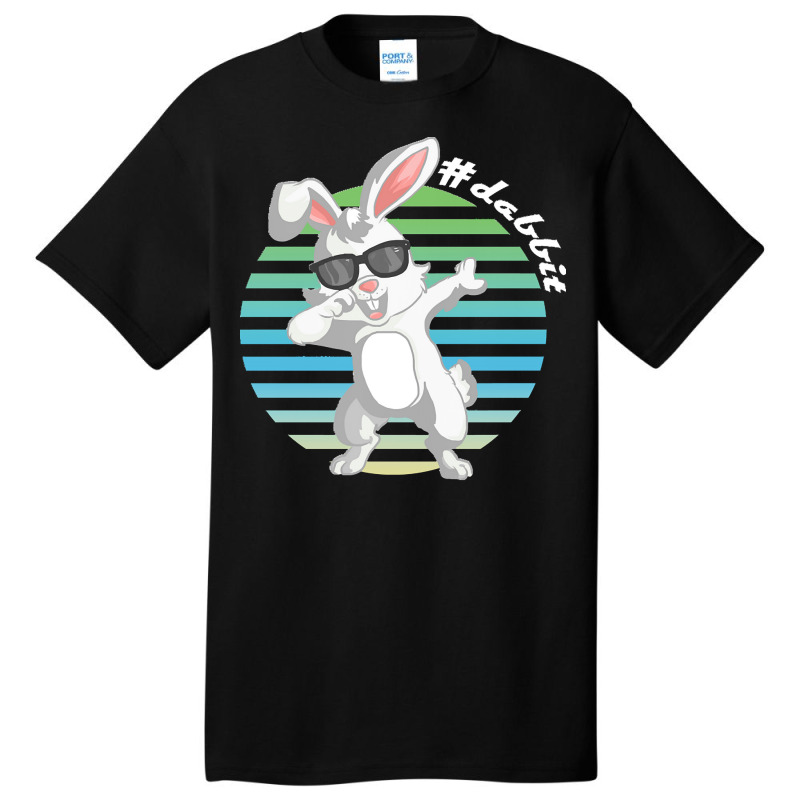 Dabbit Bunny T  Shirt Funny Dabbit Dabbing Rabbit Sunglasses Easter Bu Basic T-shirt | Artistshot