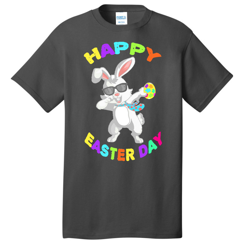 Happy Easter Bunny T  Shirt Funny Dabbing Rabbit Sunglasses Easter Bun Basic T-shirt | Artistshot