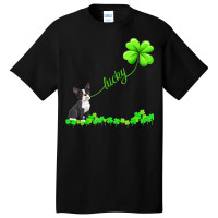 Boston Terrier T  Shirt Irish Lucky With Boston Terrier T  Shirt Basic T-shirt | Artistshot