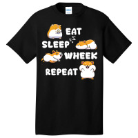 Guinea Pig T  Shirt Eat Sleep Wheek Guinea Pig Rodent Cavies Cavy Pet Basic T-shirt | Artistshot