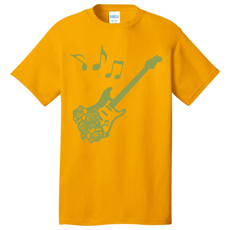 Musical Notes Guitar Musical Music Lover Basic T-shirt | Artistshot