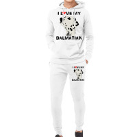 I Love My Dalmatian Pet Lover Dog Puppy Canine 3 Hoodie & Jogger Set | Artistshot