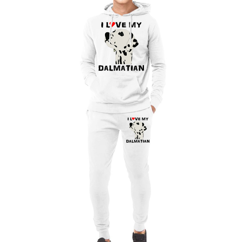 I Love My Dalmatian Pet Lover Dog Puppy Canine 3 Hoodie & Jogger Set | Artistshot