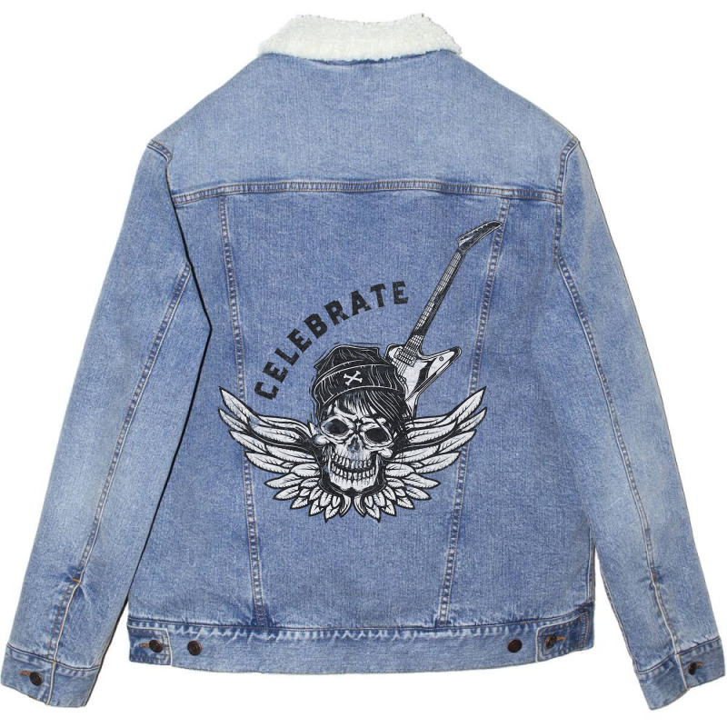 Hard Rock Music Festival. If Mattel Or Rock Im The Unisex Sherpa-lined Denim Jacket | Artistshot