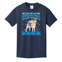 Greenland Dog T  Shirt Greenland Dog With Guardian Angel T  Shirt Basic Youth T-shirt | Artistshot