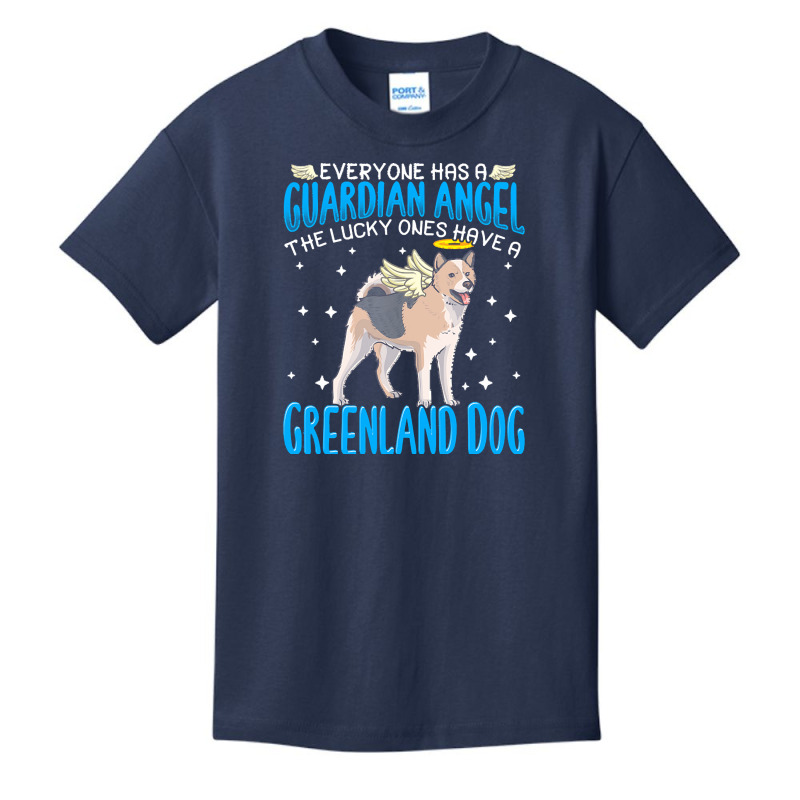 Greenland Dog T  Shirt Greenland Dog With Guardian Angel T  Shirt Basic Youth T-shirt | Artistshot