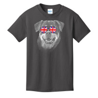 Rottweiler T  Shirt Rottweiler United Kingdom Flag Sunglass T  Shirt Basic Youth T-shirt | Artistshot