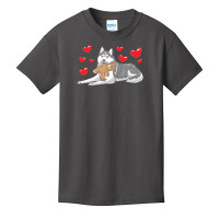 Siberian Husky T  Shirt Siberian Husky Dog With Stuffed Animal T  Shir Basic Youth T-shirt | Artistshot