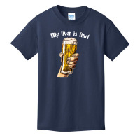 My Liver Is Fine Basic Youth T-shirt | Artistshot