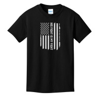 His Fight American Flag Colorectal Bowel Colon Cancer Awareness Basic Youth T-shirt | Artistshot